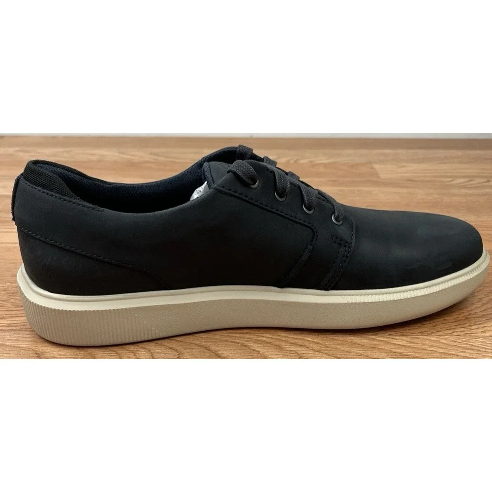 Clarks Brodin Seam Leather Sneakers Navy Blue Men's Size 11.5 NEW